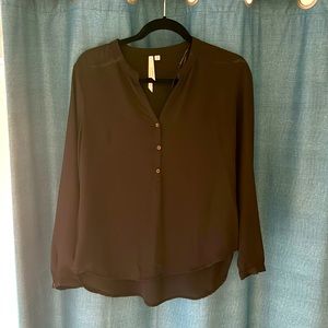 Black long sleeve top size small